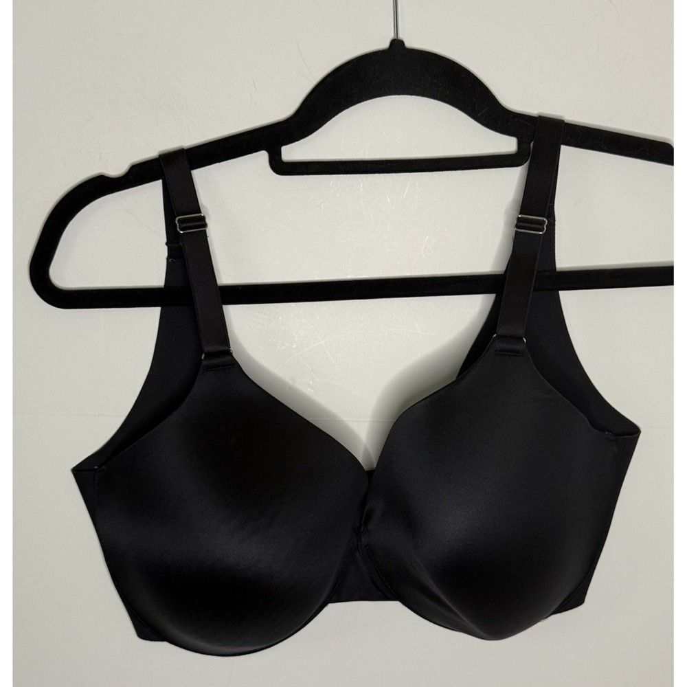Soma Vanishing Back Full Coverage Underwire Bra‎ Black Padded 34G Fast Shipping